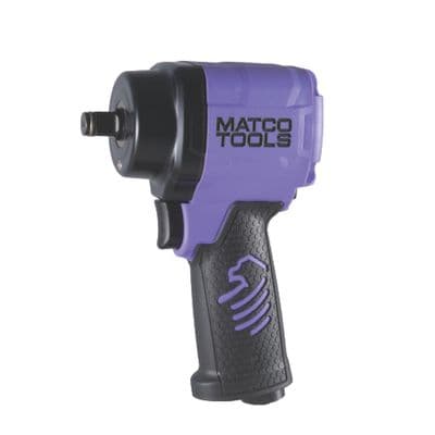 1/2" DRIVE STUBBY PNEUMATIC IMPACT WRENCH - PURPLE