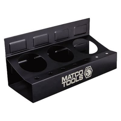 MAGNETIC SPRAY CAN AND SCREWDRIVER HOLDER - BLACK