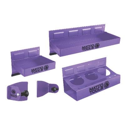 4 PIECE MAGNETIC ORGANIZATION HOLDER SET - PURPLE