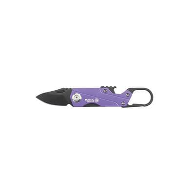 CARABINER FOLDING KNIFE - PURPLE