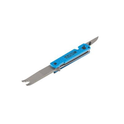 EVERYDAY CARRY FOLDING CLIP LIFTER WITH KNIFE - BLUE
