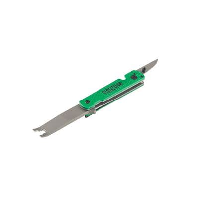 EVERYDAY CARRY FOLDING CLIP LIFTER WITH KNIFE - GREEN