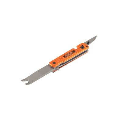 EVERYDAY CARRY FOLDING CLIP LIFTER WITH KNIFE - ORANGE