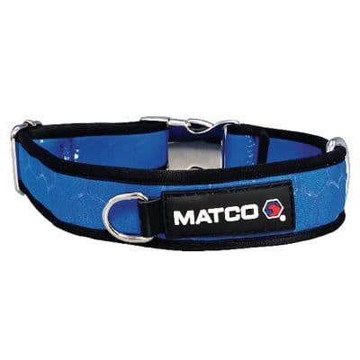 MATCO DOG COLLAR, SMALL - MEDIUM, BLUE