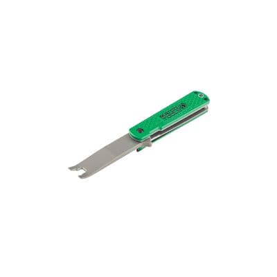 EVERYDAY CARRY FOLDING CLIP LIFTER WITH ALUMINUM HANDLE - GREEN