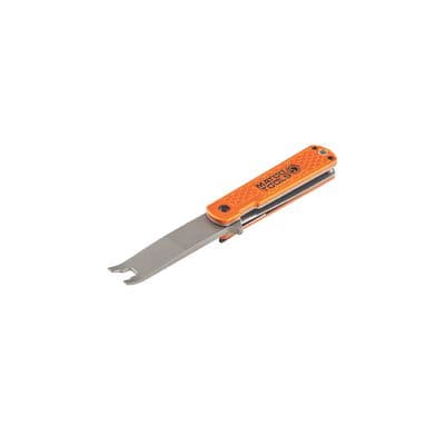 EVERYDAY CARRY FOLDING CLIP LIFTER WITH ALUMINUM HANDLE - ORANGE