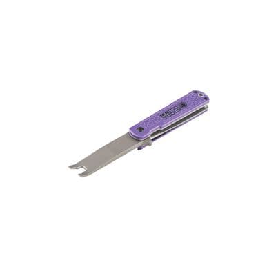 EVERYDAY CARRY FOLDING CLIP LIFTER WITH ALUMINUM HANDLE - PURPLE