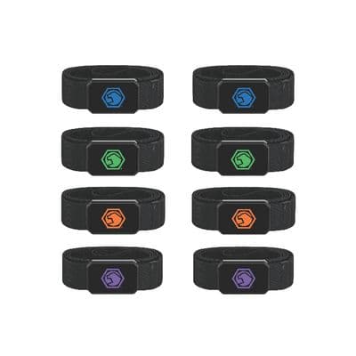 GROOVE LIFE X MATCO OG BELT 8-PACK ASSORTMENT, BLACK/BLACK (2 BLUE, 2 GREEN, 2 ORANGE, 2 PURPLE)