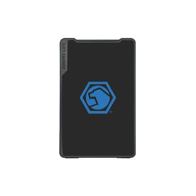 GROOVE LIFE X MATCO MONEY CLIP WALLET, MIDNIGHT BLACK, BLUE LOGO 