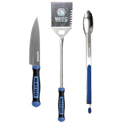 RATCHET HANDLE GRILL SET, BLUE