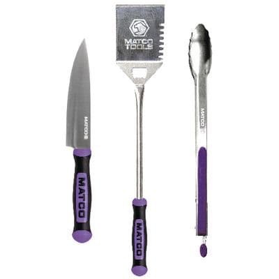 RATCHET HANDLE GRILL SET, PURPLE