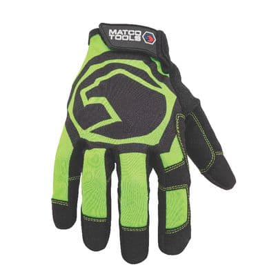 GRIP TOUCH GLOVE HI-VIS GREEN  L
