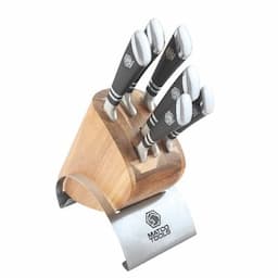 KNIFE SET WITH WOOD BLOCK 