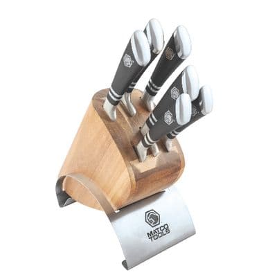 KNIFE SET WITH WOOD BLOCK 