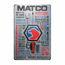 MATCO METAL SIGN