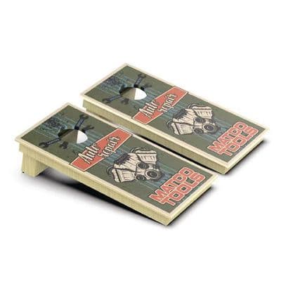 SMALL CORNHOLE BOARD SET WITH BLUETOOTH SPEAKER