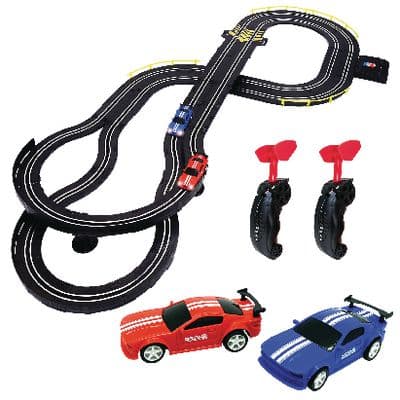 LONG TRACK SLOT CAR RACING SET