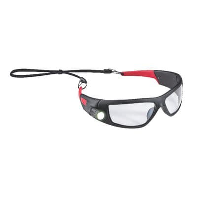 SPG500 SAFETY GLASSES - BLACK/RED