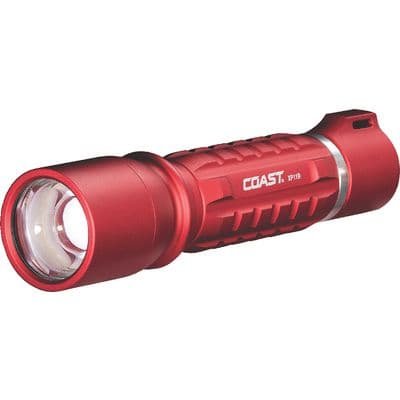 COAST 2,600 LUMENS RECHARGEABLE PLUS FLASHLIGHT - RED