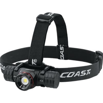 COAST 2,000 LUMENS MULTI-PURPOSE RECHAREGABLE DUAL POWER HEADLAMP