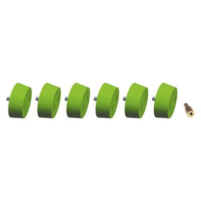 CONICAL ERASER 6 PIECE WITH ADAPTER SET
