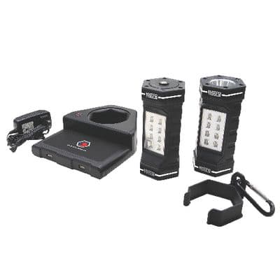 TWIN LIGHT WORK LIGHT WITH INDUCTION CHARGING PAD