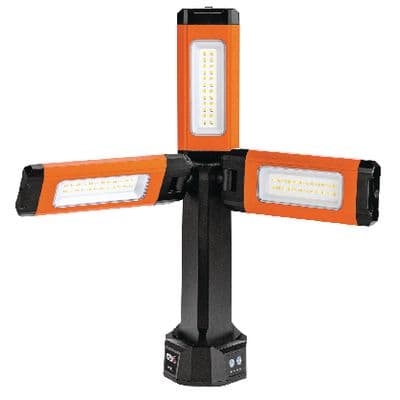 TRIPLE HEAD MULTI-DIRECTIONAL RECHARGEABLE 2000 LUMENS WORKLIGHT