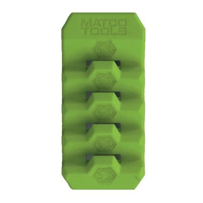 4 SLOT MAGNETIC WRENCH RACK - GREEN