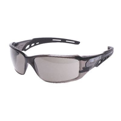 NASCAR BRIO™ SAFETY GLASSES BLACK FRAME AND GRAY LENS