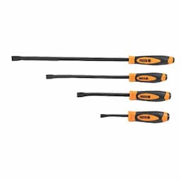 4 PIECE CURVED TIP PRY BAR SET - ORANGE