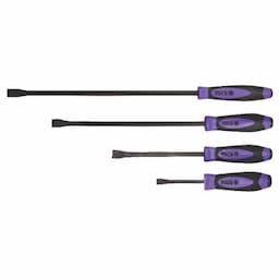 4 PIECE CURVED TIP PRY BAR SET - PURPLE