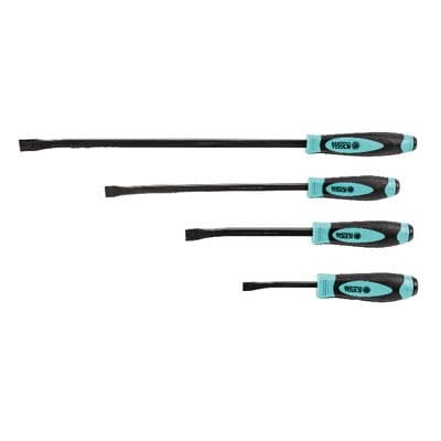 4 PIECE CURVED TIP PRY BAR SET - TEAL