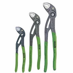 KNIPEX 3 PIECE COBRA PLIERS SET - GREEN