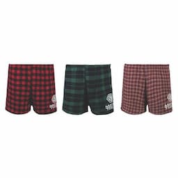 PLAID BOXER SHORTS 3-PACK - L