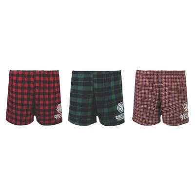 PLAID BOXER SHORTS 3-PACK - L