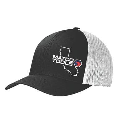 BLACK/WHITE CALIFORNIA STATE HAT