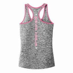 WOMEN'S BLACK/NEON PINK RACERBACK TANK - 2XL