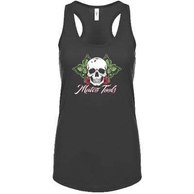 WOMENS BUTTERLY SKULL TANK - S