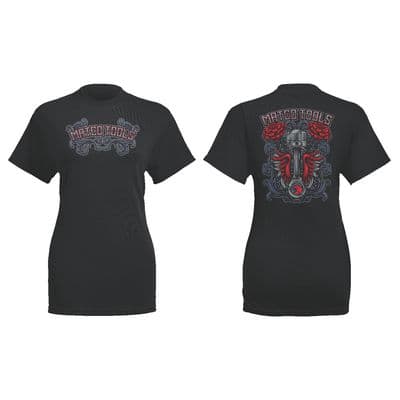 WOMENS ROSE PISTON T-SHIRT - S