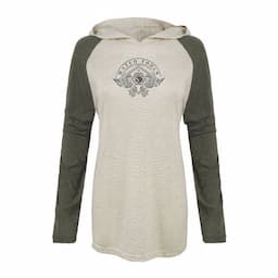 LADIES KITTYHAWK LONG SLEEVE HOODED T-SHIRT - M