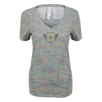 LADIES CAMO HEX T-SHIRT - M