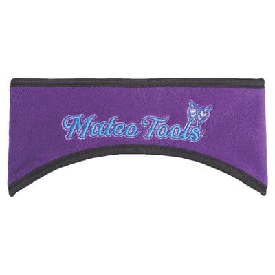 PURPLE/BLACK FLEECE HEADBAND