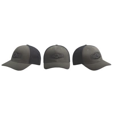 CHARCOAL AND BLACK MESH HAT