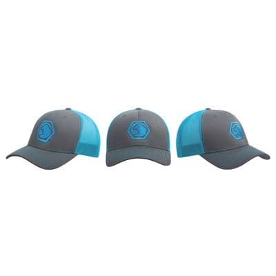 RICHARDSON CHARCOAL / NEON BLUE HAT