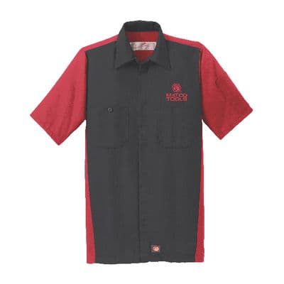 BLACK/RED  KAP WORK SHIRT - MEDIUM