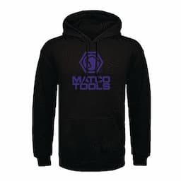 PURPLE LOGO HOODIE - L