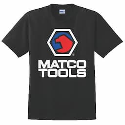 MEN'S BLACK TEAM SHOP T-SHIRT WITH ICONIC MATCO LOGO - L