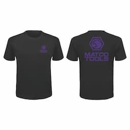 MEN'S BLACK PURPLE LOGO T-SHIRT 2XL