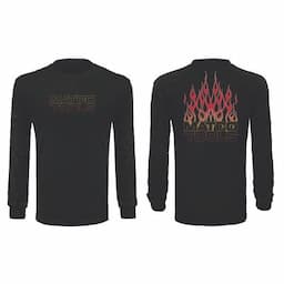 GRADIENT FLAMES LONG SLEEVE T-SHIRT  - 3XL