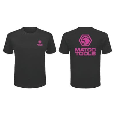 SHORT SLEEVE PINK LOGO T-SHIRT - MEDIUM